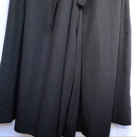 Apiece Apart Baja Tie Waist Wide Leg Culotte Pants black womens size 2 - Picture 8 of 16